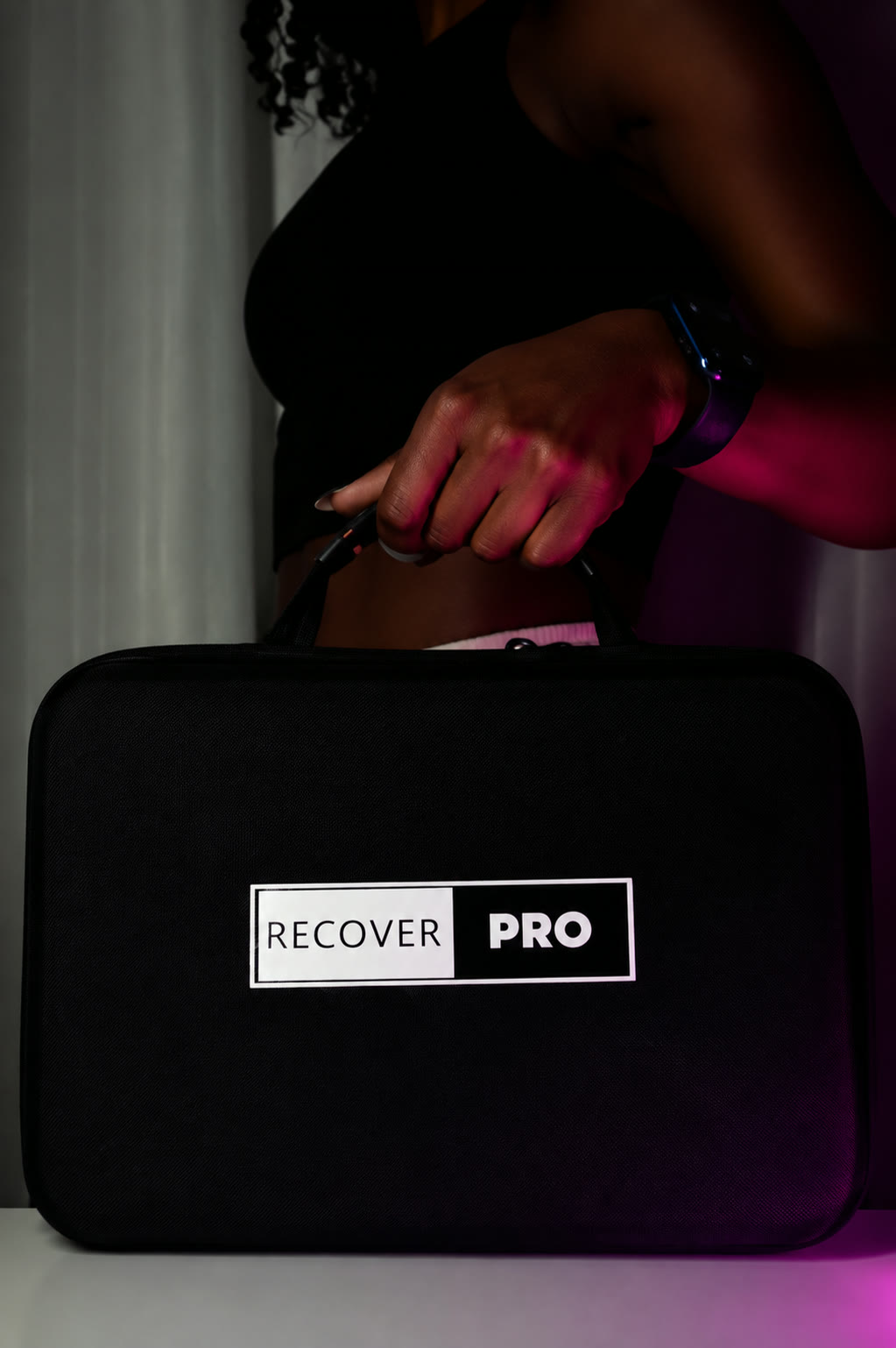 Recover Pro carry case held after a training session